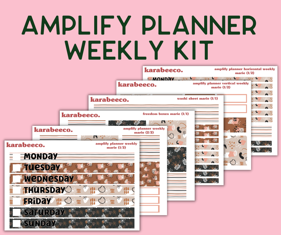 Amplify Planner Stickers | Weekly Kit | Marie