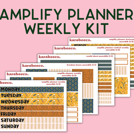 Amplify Planner Stickers | Weekly Kit | Meredith