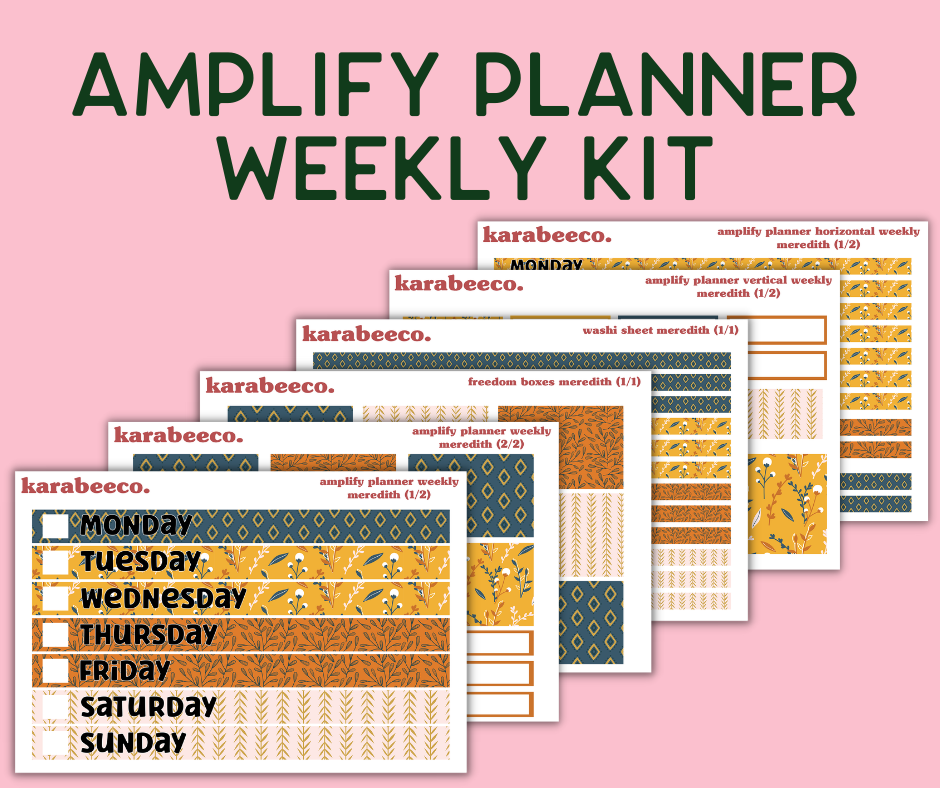 Amplify Planner Stickers | Weekly Kit | Meredith