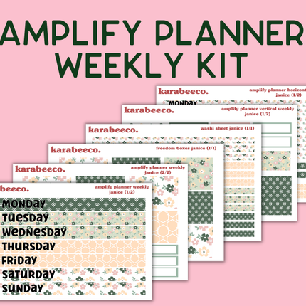 Amplify Planner Stickers | Weekly Kit | Janice