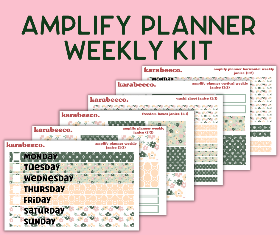 Amplify Planner Stickers | Weekly Kit | Janice