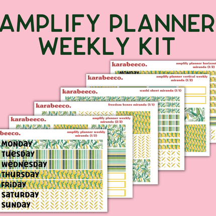 Amplify Planner Stickers | Weekly Kit | Miranda