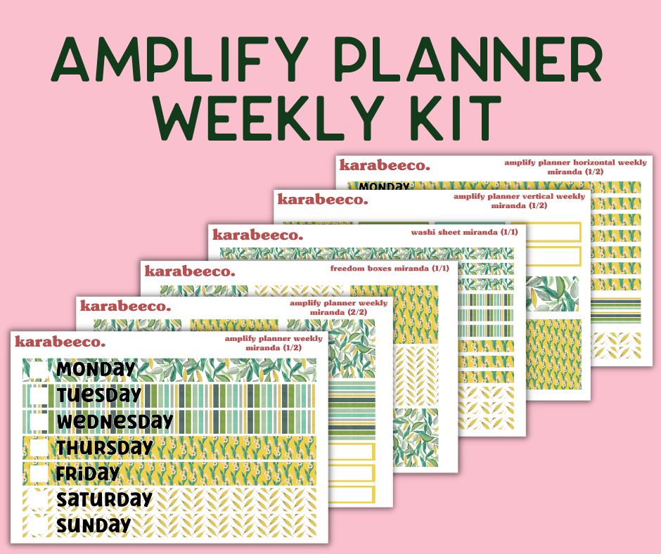 Amplify Planner Stickers | Weekly Kit | Miranda