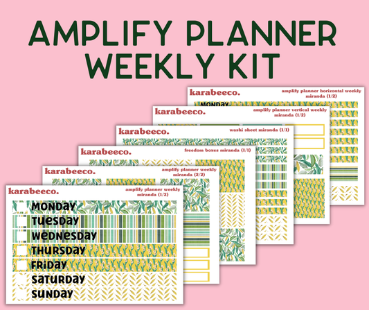 Amplify Planner Stickers | Weekly Kit | Miranda