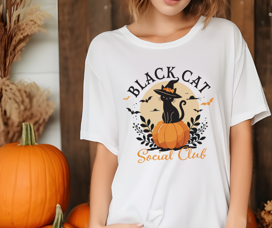 Comfort Colors Tee | Black Cat Social Club [385]