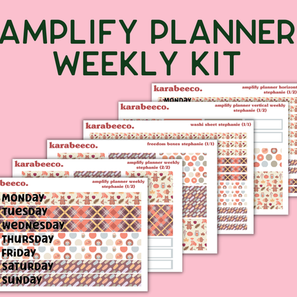 Amplify Planner Stickers | Weekly Kit | Stephanie