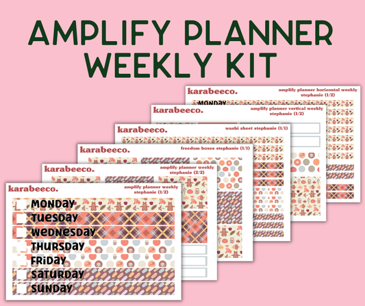 Amplify Planner Stickers | Weekly Kit | Stephanie