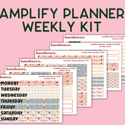 Amplify Planner Stickers | Weekly Kit | Jordan