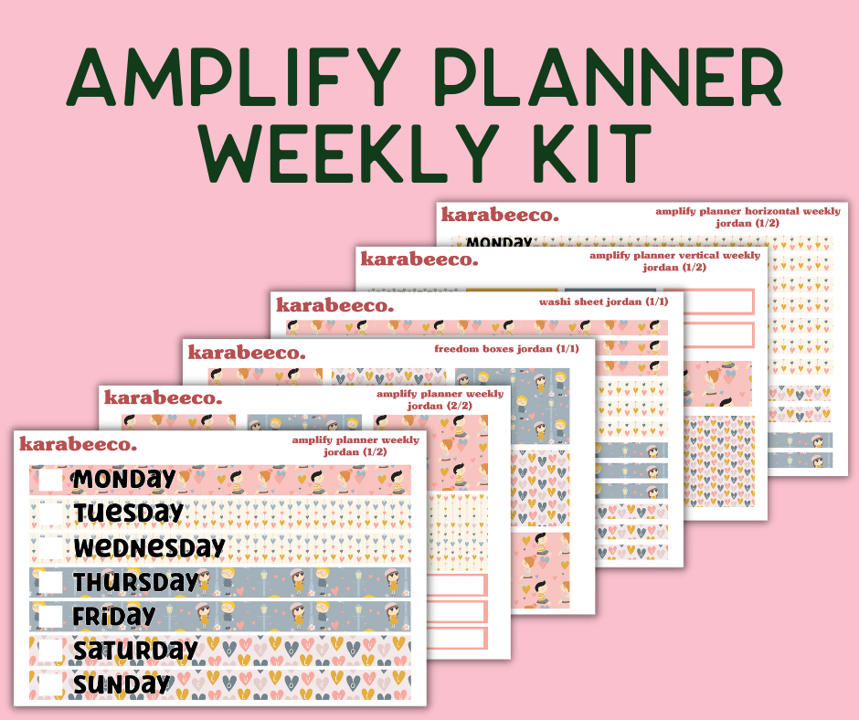 Amplify Planner Stickers | Weekly Kit | Jordan