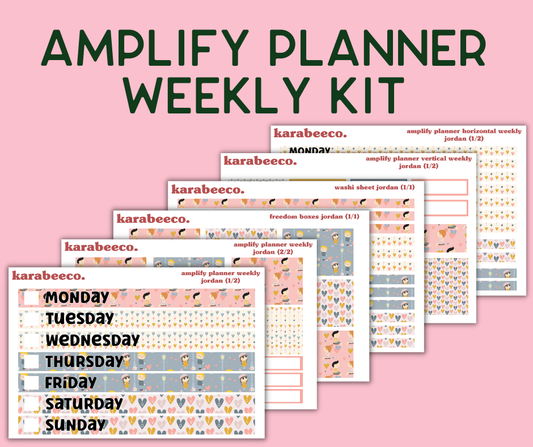 Amplify Planner Stickers | Weekly Kit | Jordan