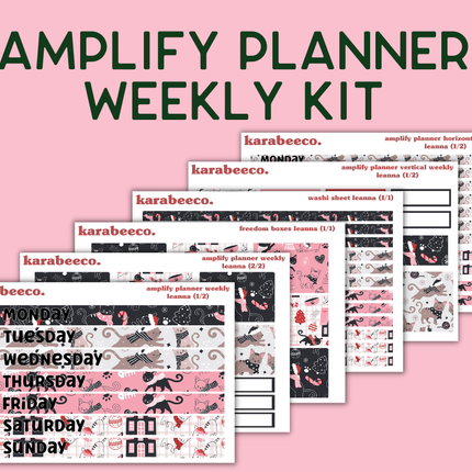 Amplify Planner Stickers | Weekly Kit | Leanna