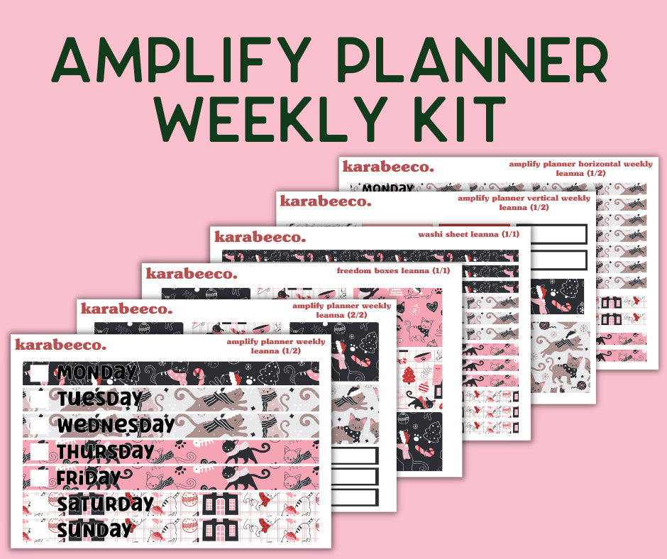 Amplify Planner Stickers | Weekly Kit | Leanna