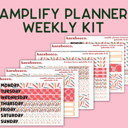 Amplify Planner Stickers | Weekly Kit | Gabriella