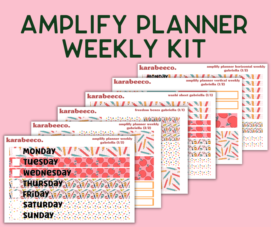 Amplify Planner Stickers | Weekly Kit | Gabriella