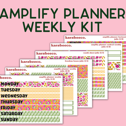 Amplify Planner Stickers | Weekly Kit | Julie