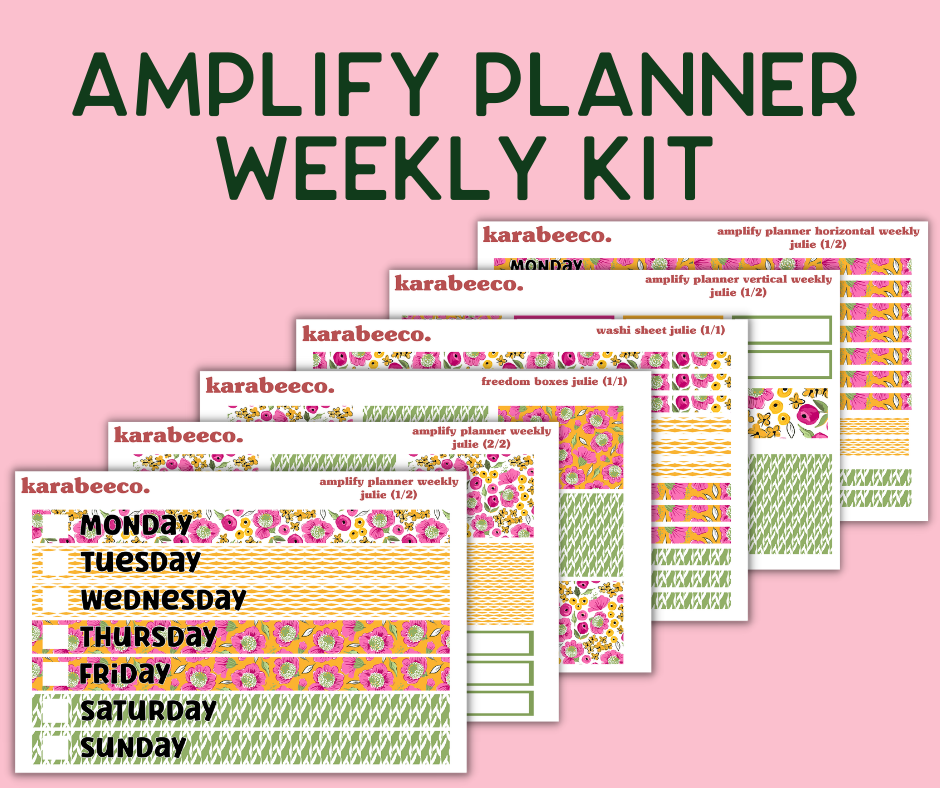 Amplify Planner Stickers | Weekly Kit | Julie