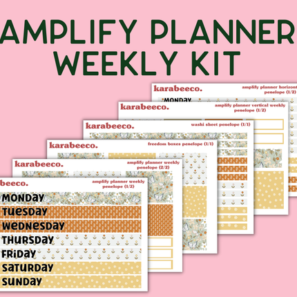 Amplify Planner Stickers | Weekly Kit | Penelope