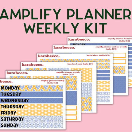 Amplify Planner Stickers | Weekly Kit | Thalia
