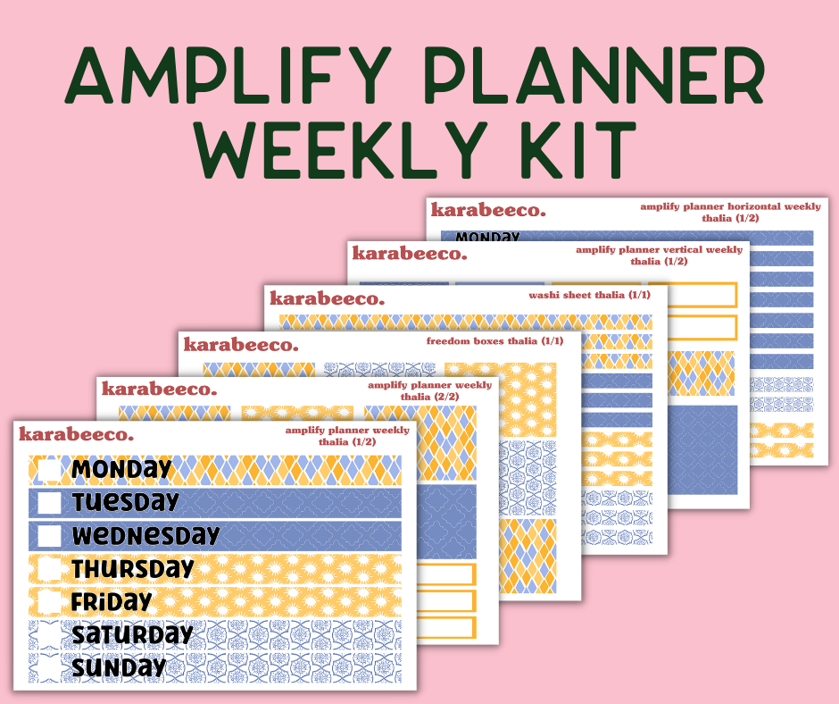 Amplify Planner Stickers | Weekly Kit | Thalia