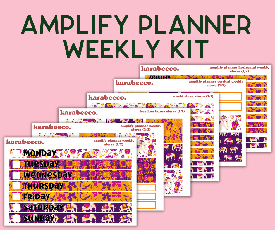 Amplify Planner Stickers | Weekly Kit | Sierra