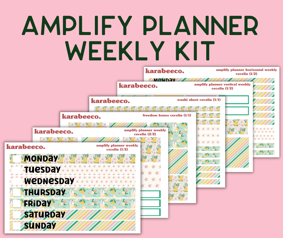 Amplify Planner Stickers | Weekly Kit | Cecelia