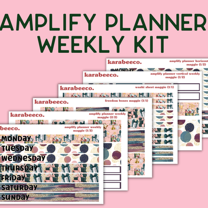 Amplify Planner Stickers | Weekly Kit | Maggie