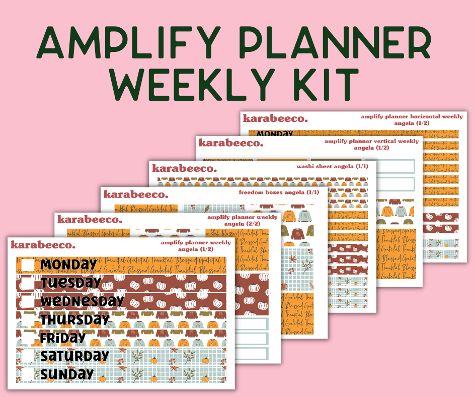 Amplify Planner Stickers | Weekly Kit | Angela