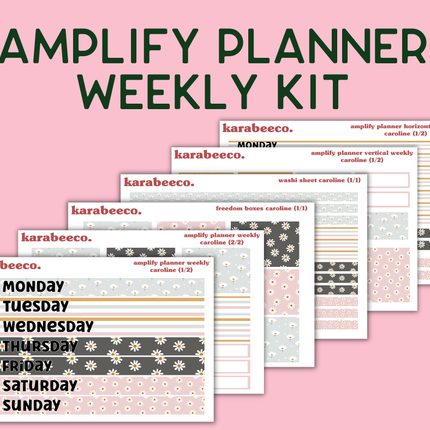 Amplify Planner Stickers | Weekly Kit | Caroline