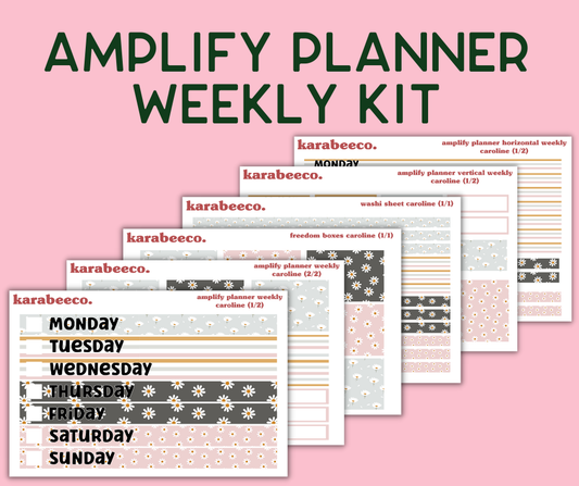 Amplify Planner Stickers | Weekly Kit | Caroline