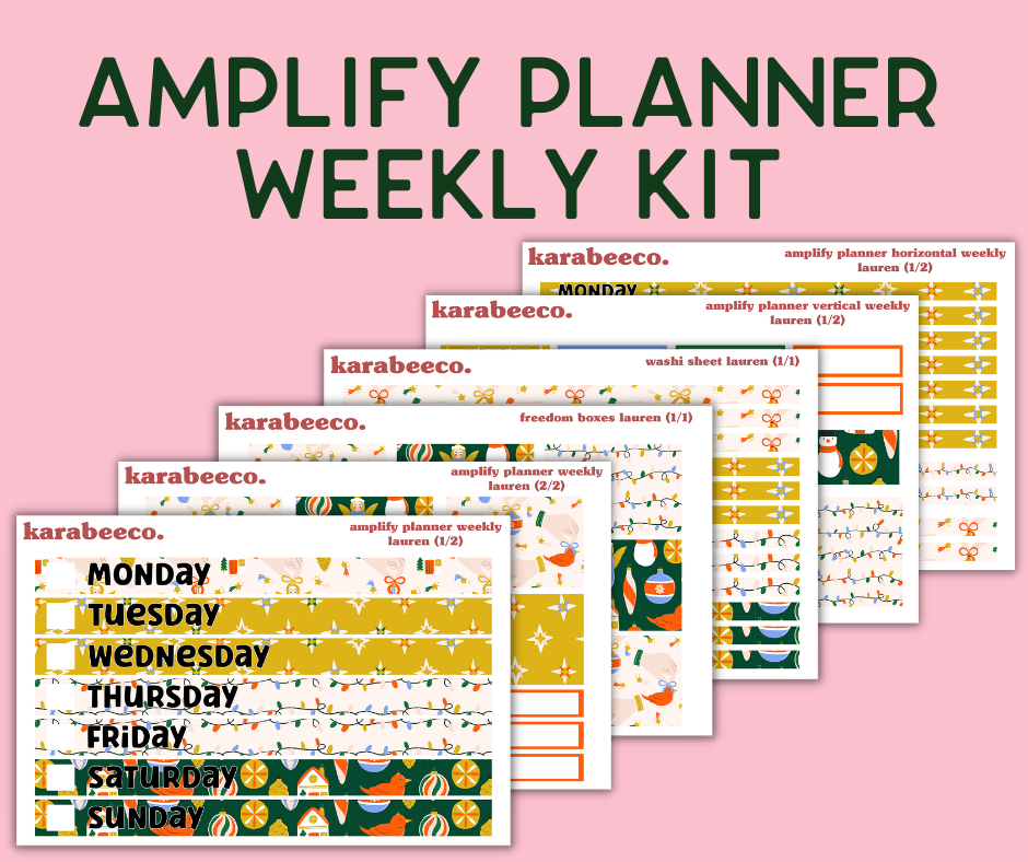 Amplify Planner Stickers | Weekly Kit | Lauren