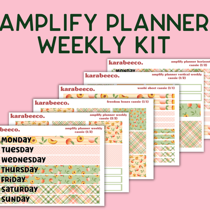 Amplify Planner Stickers | Weekly Kit | Cassie