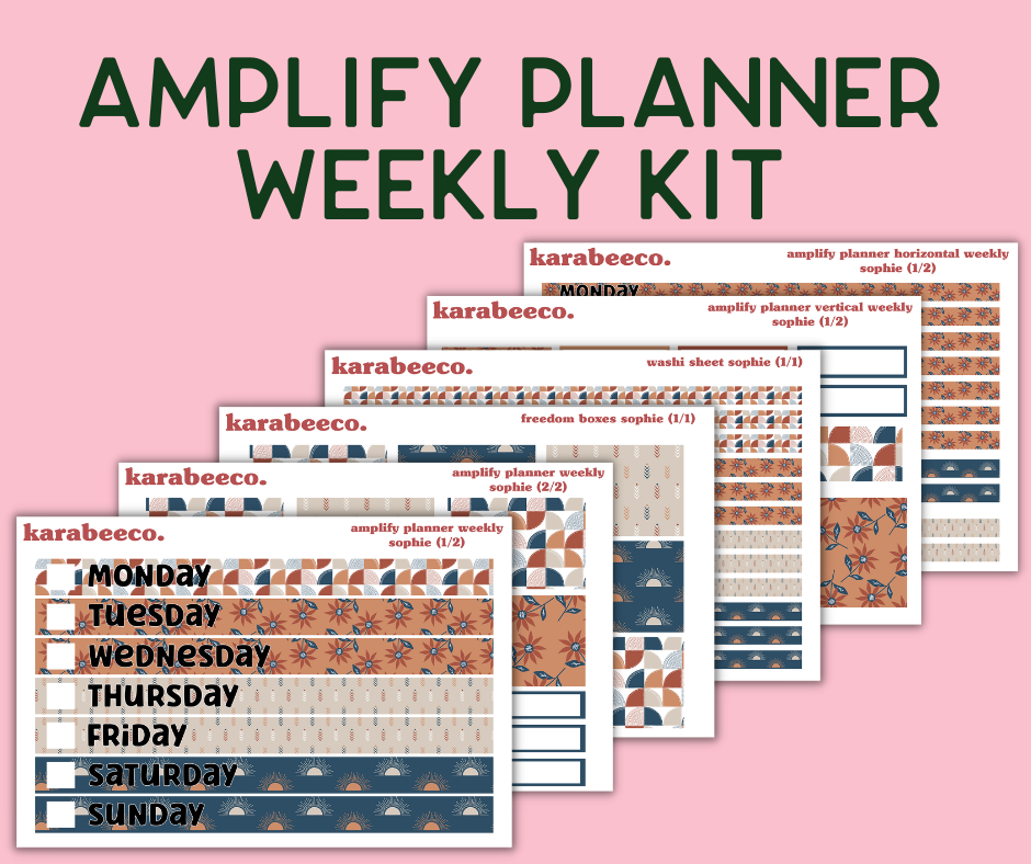 Amplify Planner Stickers | Weekly Kit | Sophie