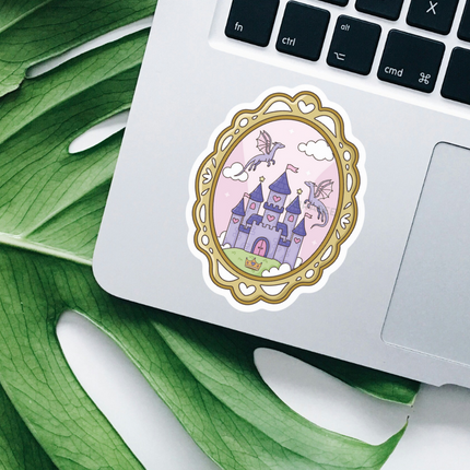 STICKER | Fantasy Books Frame | BOOKS00086