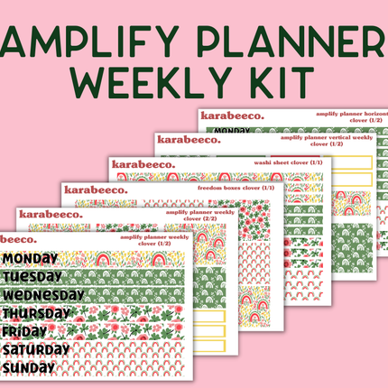 Amplify Planner Stickers | Weekly Kit | Clover