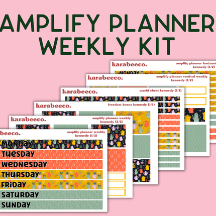 Amplify Planner Stickers | Weekly Kit | Kennedy