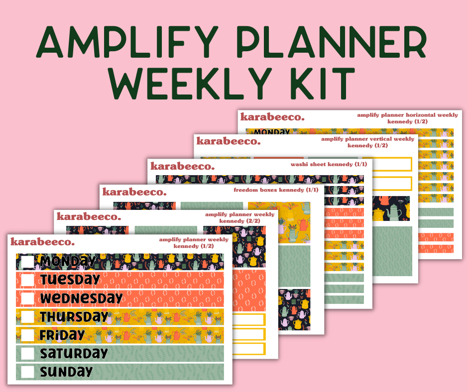 Amplify Planner Stickers | Weekly Kit | Kennedy