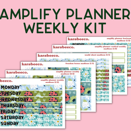 Amplify Planner Stickers | Weekly Kit | Madison