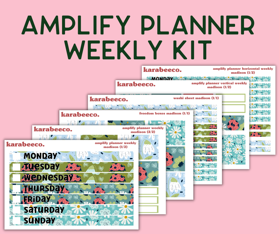 Amplify Planner Stickers | Weekly Kit | Madison