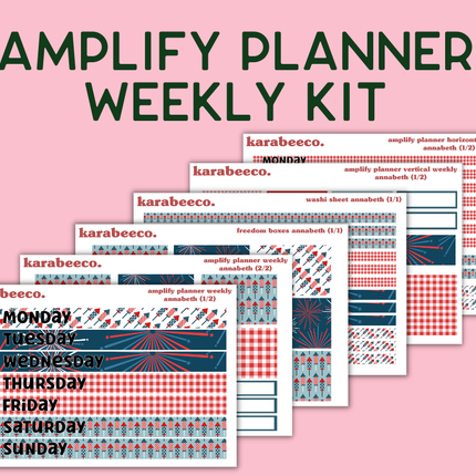 Amplify Planner Stickers | Weekly Kit | Annabeth
