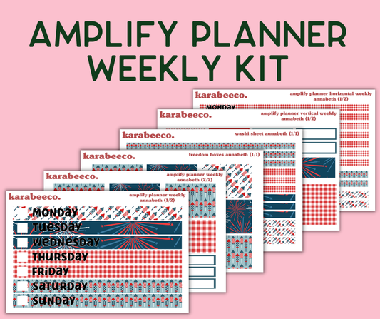 Amplify Planner Stickers | Weekly Kit | Annabeth