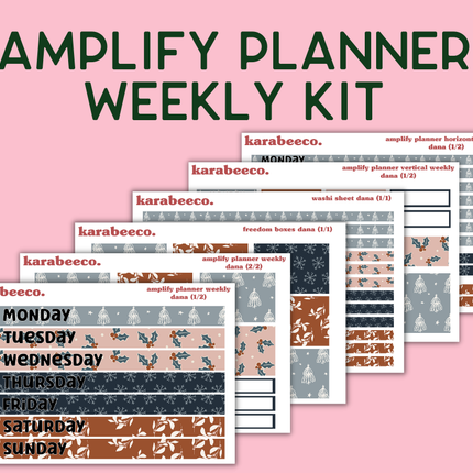 Amplify Planner Stickers | Weekly Kit | Dana
