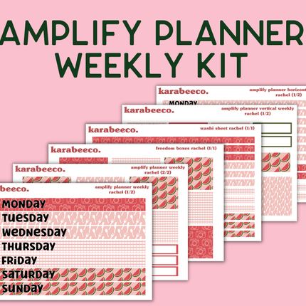 Amplify Planner Stickers | Weekly Kit | Rachel