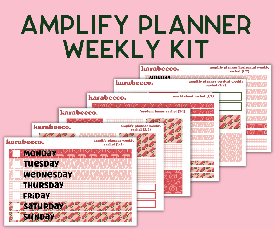 Amplify Planner Stickers | Weekly Kit | Rachel