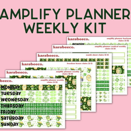 Amplify Planner Stickers | Weekly Kit | Claire