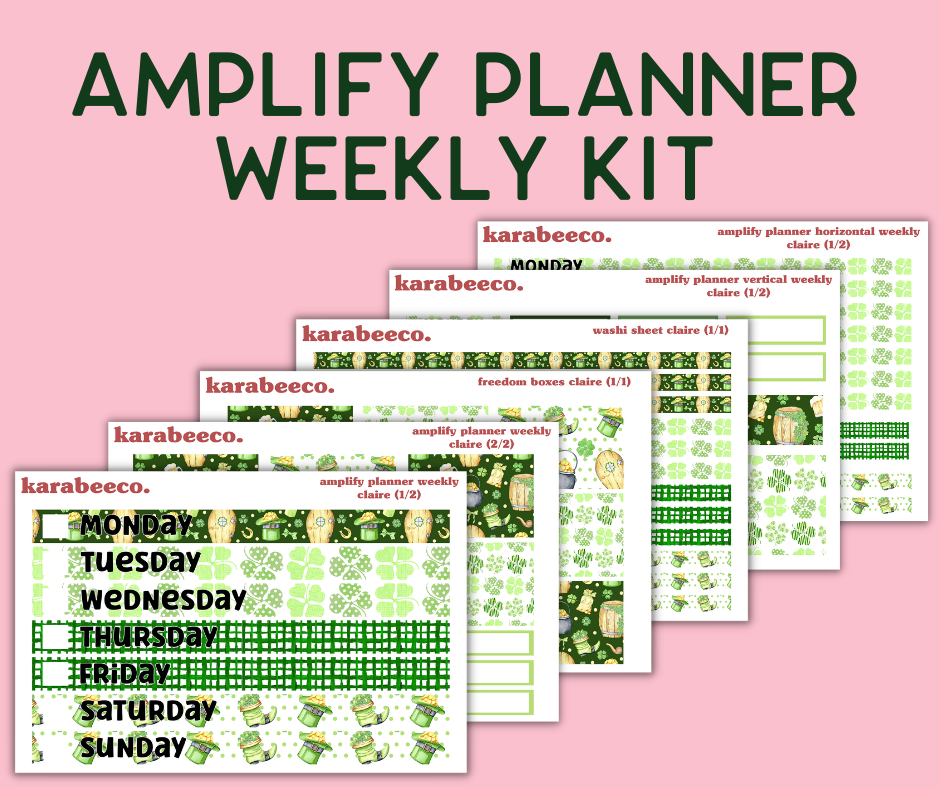 Amplify Planner Stickers | Weekly Kit | Claire