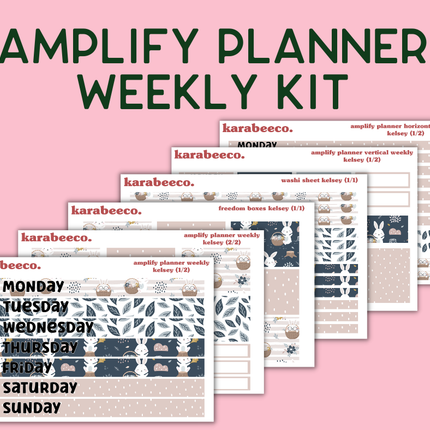 Amplify Planner Stickers | Weekly Kit | Kelsey