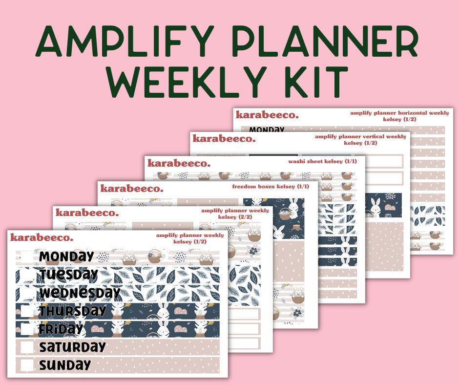 Amplify Planner Stickers | Weekly Kit | Kelsey