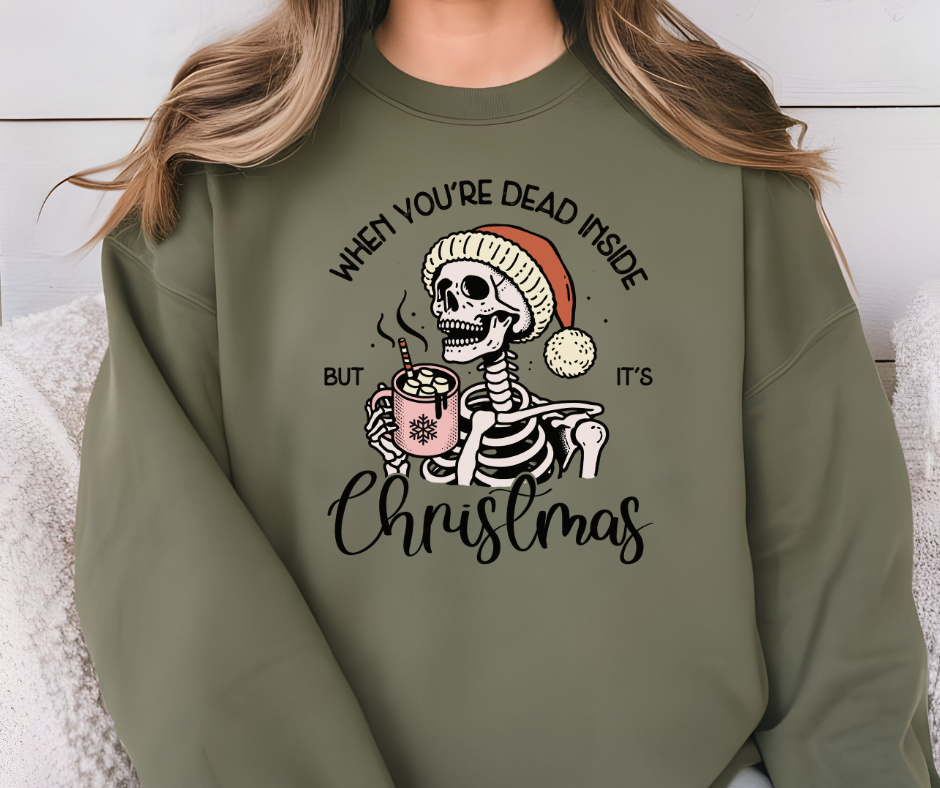 Gildan Crewneck | Dead Inside But Christmas [634]