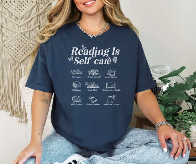 Comfort Colors Tee | Reading is Self Care [B004]