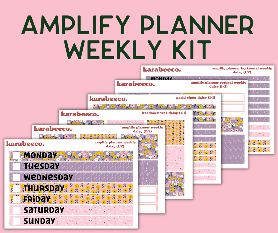 Amplify Planner Stickers | Weekly Kit | Daisy